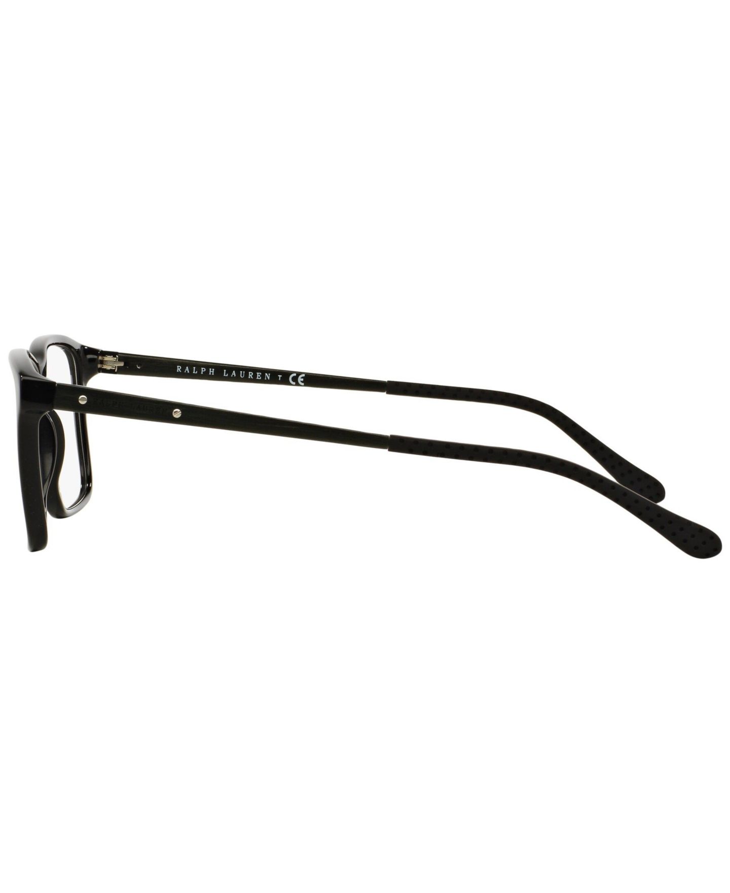 Мужские очки Ralph Lauren Man Rectangle Plastic RL6133 Eyeglasses, цвет: Чёрный — фото 2