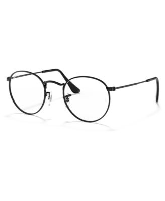 ray ban black round eyeglasses