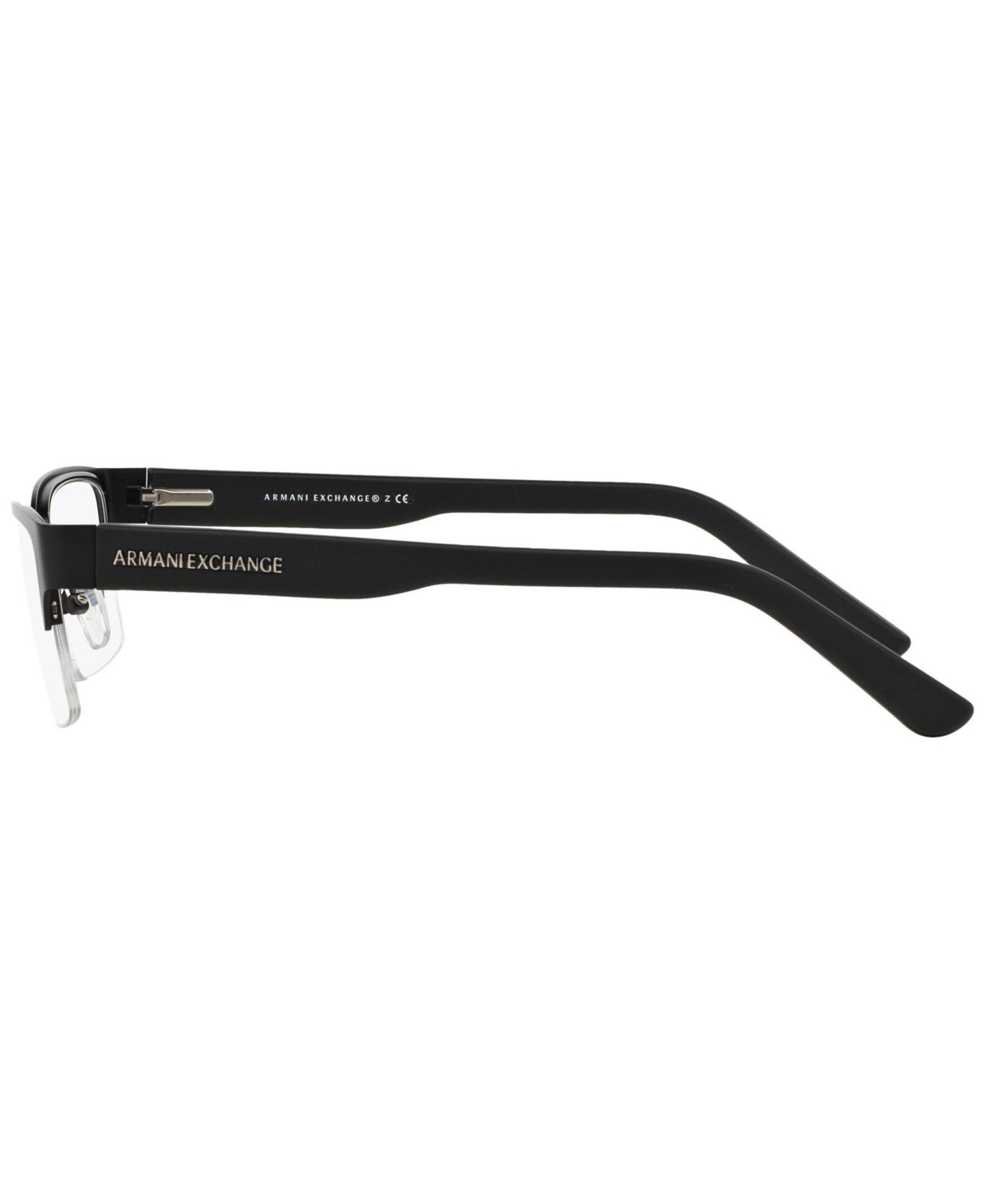 Мужские очки A|X Armani Exchange Man Rectangle Metal AX1014 Eyeglasses, цвет: Чёрный — фото 2