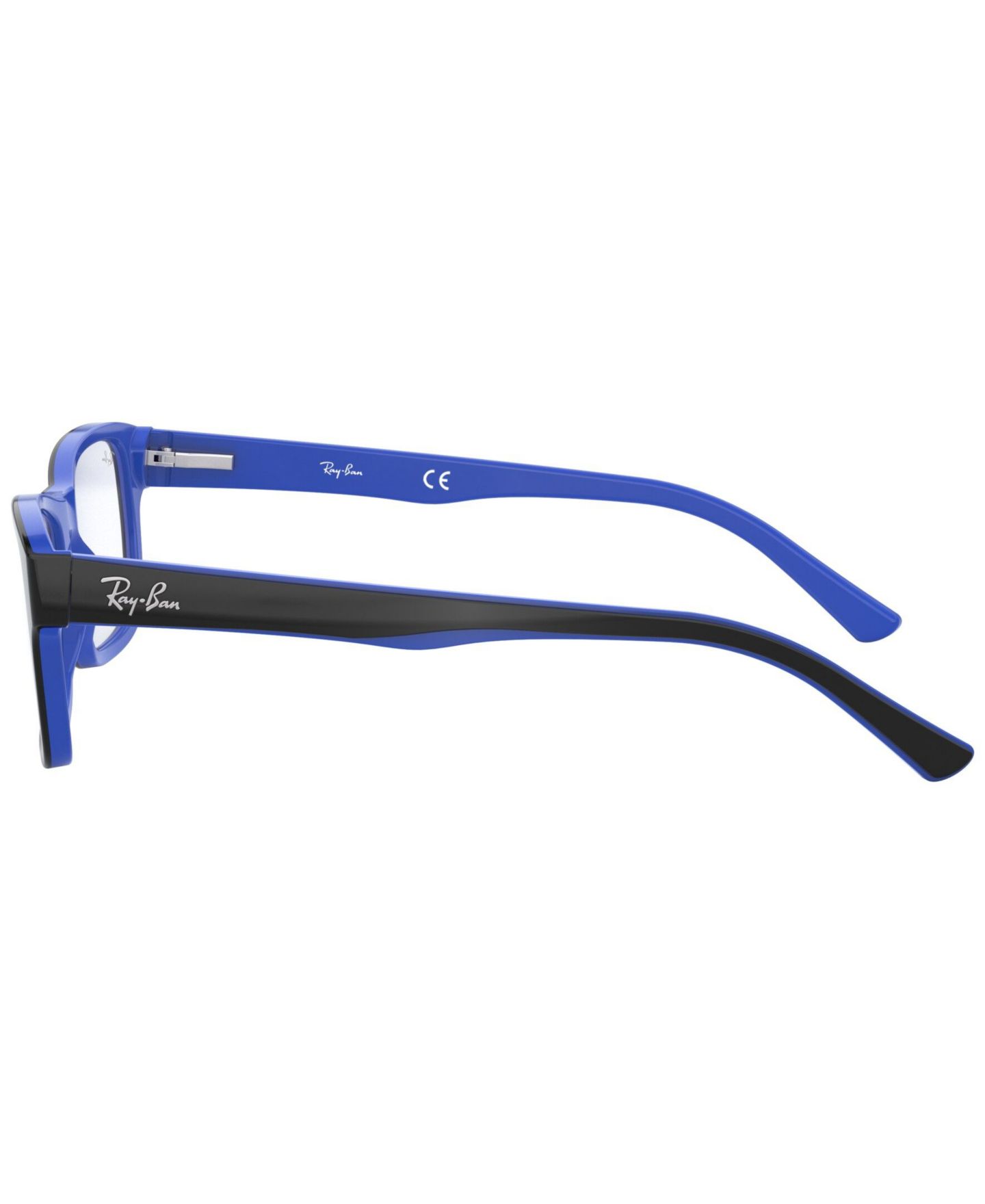 Очки Ray-Ban Unisex Square Plastic RB5268 Optics Eyeglasses, цвет: Синий чёрный — фото 2