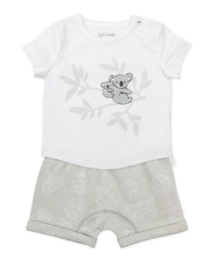 Mac & Moon Baby Boy or Girl 2 Piece Koala Print Shorts Set