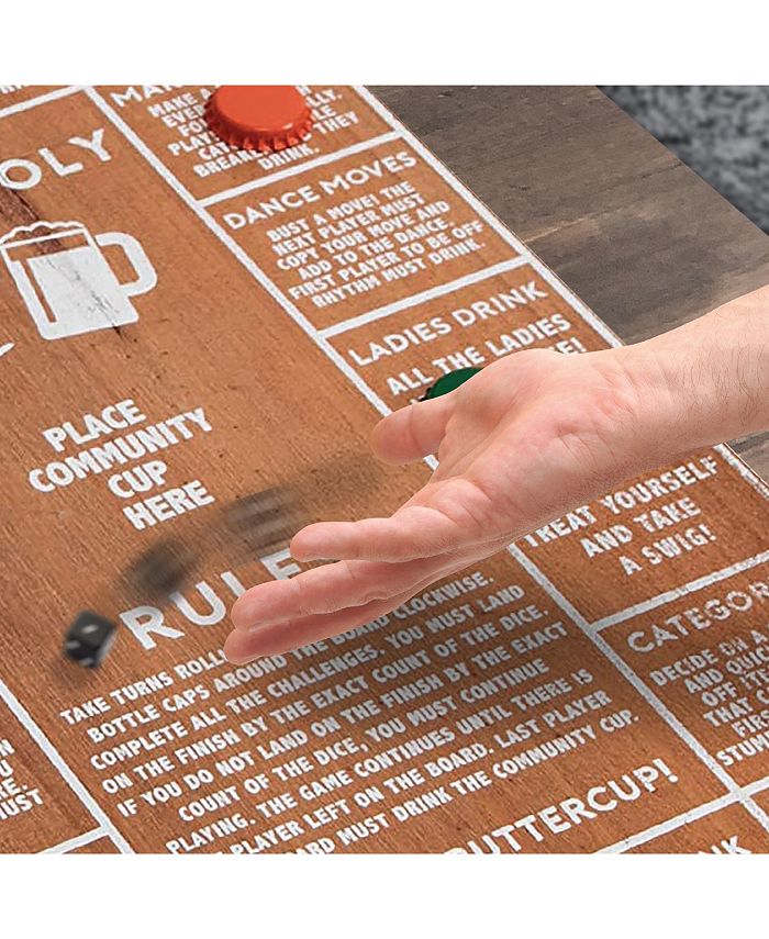 Hammer + Axe Game Wood Drinkopoly Board Macy's