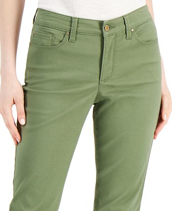 Charter Club Women's Bristol Tummy Control Skinny Ankle Jeans Beige Size 16