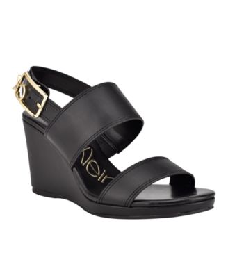 calvin klein women's belle wedge sandals