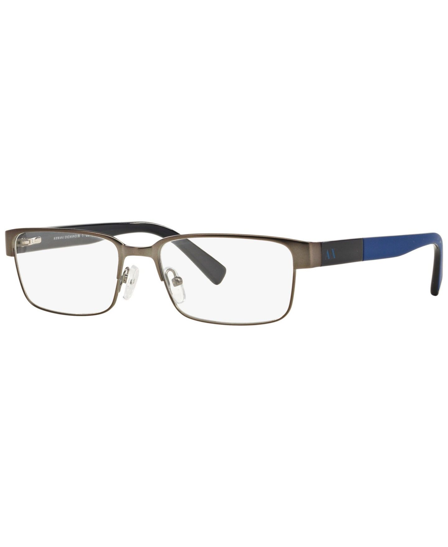 Мужские очки A|X Armani Exchange Armani Exchange Man Rectangle Metal AX1017 Eyeglasses, цвет: Matte Gunm — фото 1