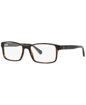Polo Ralph Lauren Ph2123 Men's Rectangle Eyeglasses In Dark Havan
