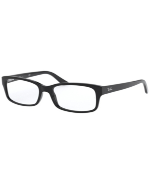 Ray Ban Ray-ban Rx5187 Unisex Rectangle Eyeglasses In Black