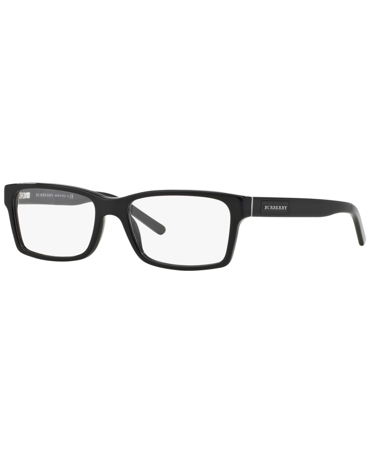 Мужские очки Burberry Man Square Plastic BE2108 Eyeglasses, цвет: Чёрный — фото 1