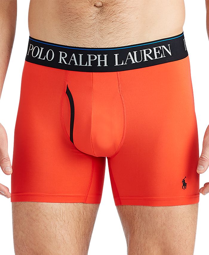 Polo Ralph Lauren Men's 4D Flex Cool Boxer Briefs 3Pack & Reviews