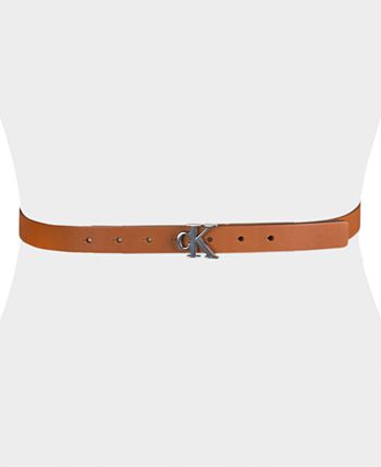 CALVIN KLEIN JEANS - Women's leather belt with monogram - K60K610592TGE -  Pink