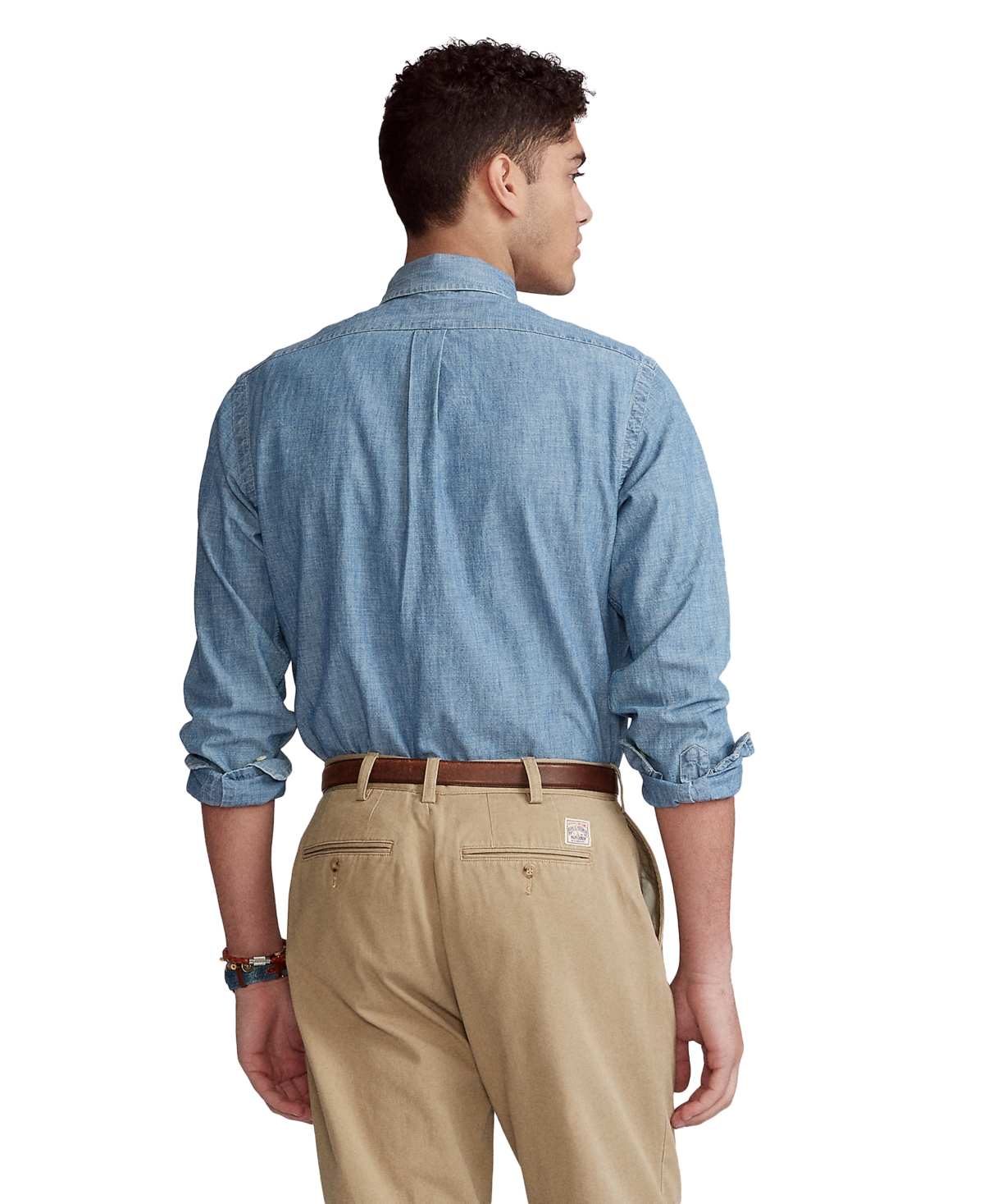 Polo Ralph Lauren Men's Big & Tall Indigo Chambray Shirt