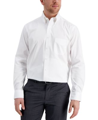 Club Room Men's Regular Fit Cotton Pinpoint Dress Shirt, Created