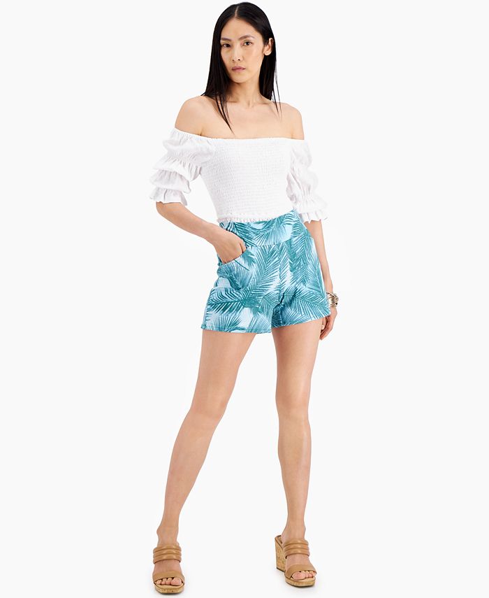 INC International Concepts Printed PullOn Shorts, Created for Macy's