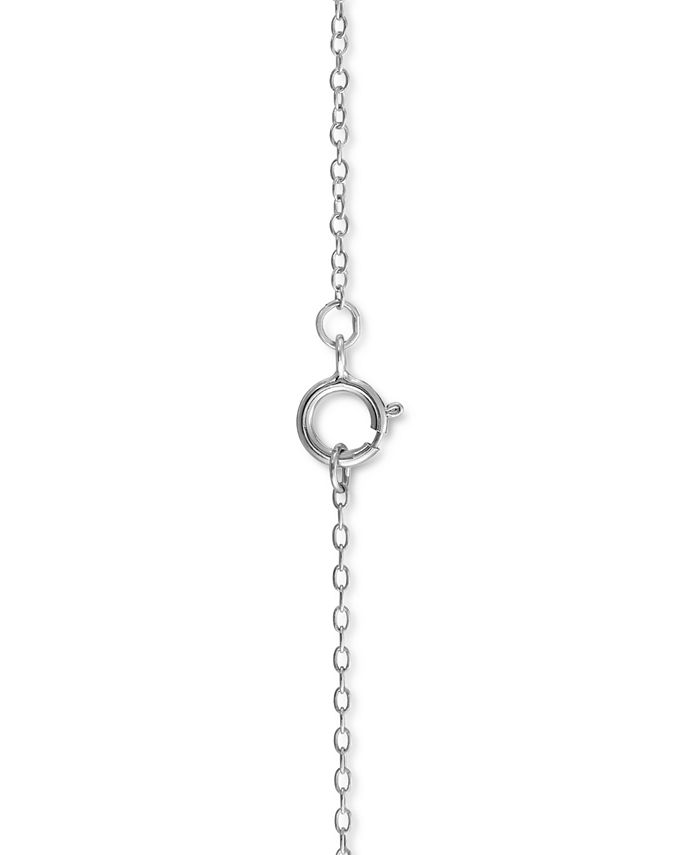 Macy's - Diamond Accent Mom 18" Pendant Necklace in Sterling Silver
