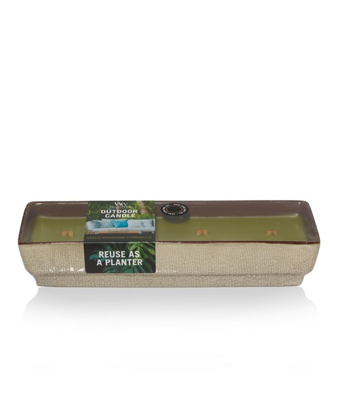 WoodWick Candle CLOSEOUT! Woodwick Green Mandarin Citronella Outdoor