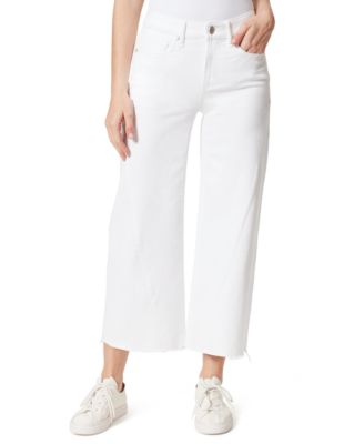 Frayed Denim - Raw-Hem Wide-Leg Jeans