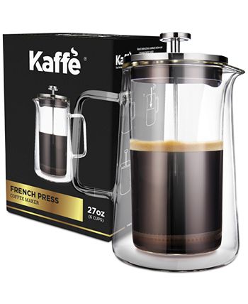 Kaffe French Press Double-Walled Glass Coffee Maker - Macy's