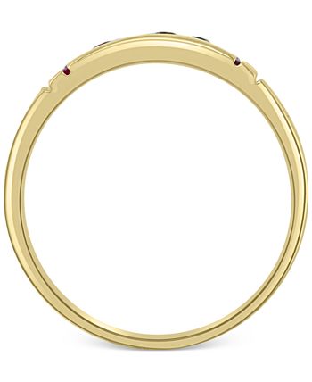 EFFY Collection - Men's Multi-Sapphire Ring (1/3 ct. t.w.) in 14k Gold