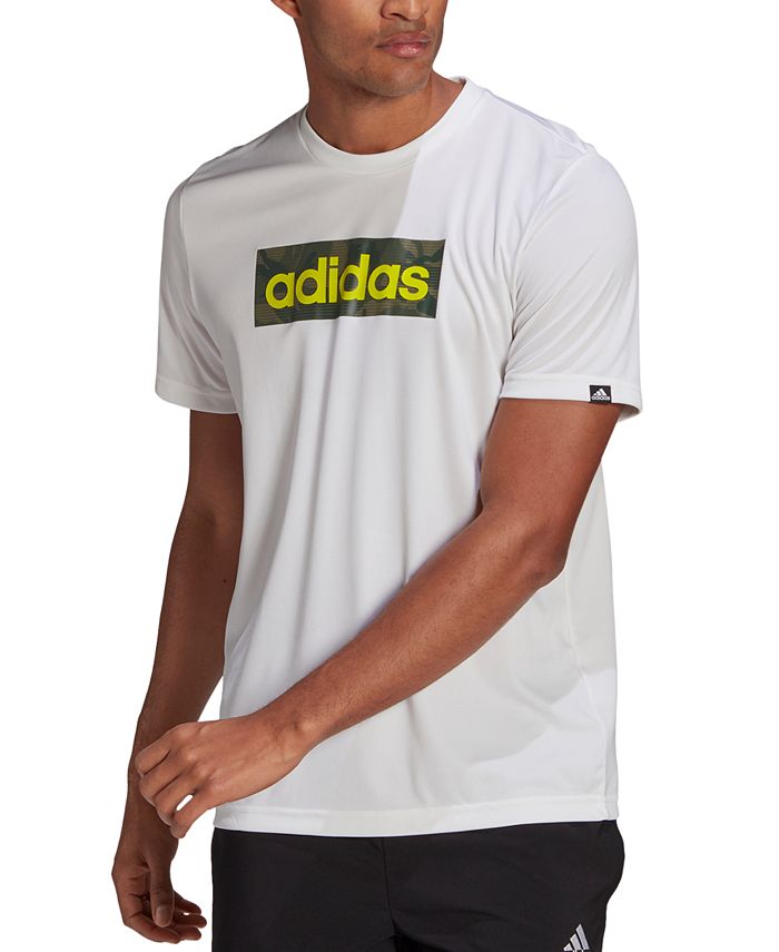 adidas Men's Camo Box Logo T-Shirt - Macy's