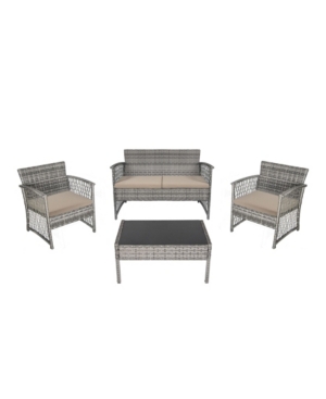 4-Piece Outdoor Patio Conversation Set