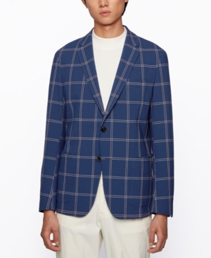 Boss Men's Seersucker Slim-Fit Jacket