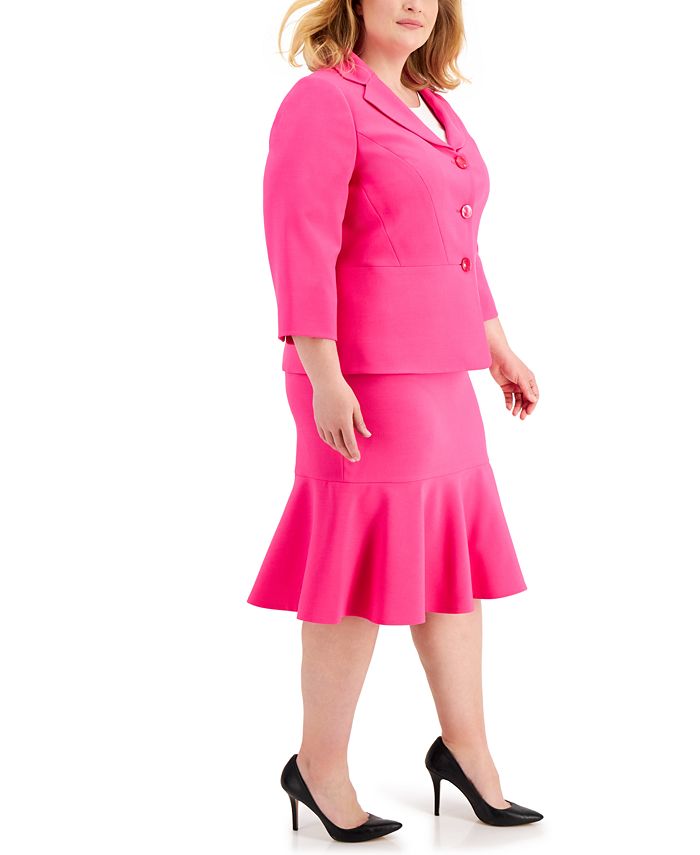 Le Suit Plus Size Crepe Skirt Suit Macy's