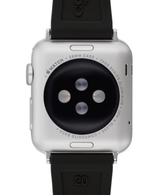【COACH】Rubber 38/40mm Apple Watch band COACH Black Rubber 38/40/41mm Apple Watch® Band - Macy's