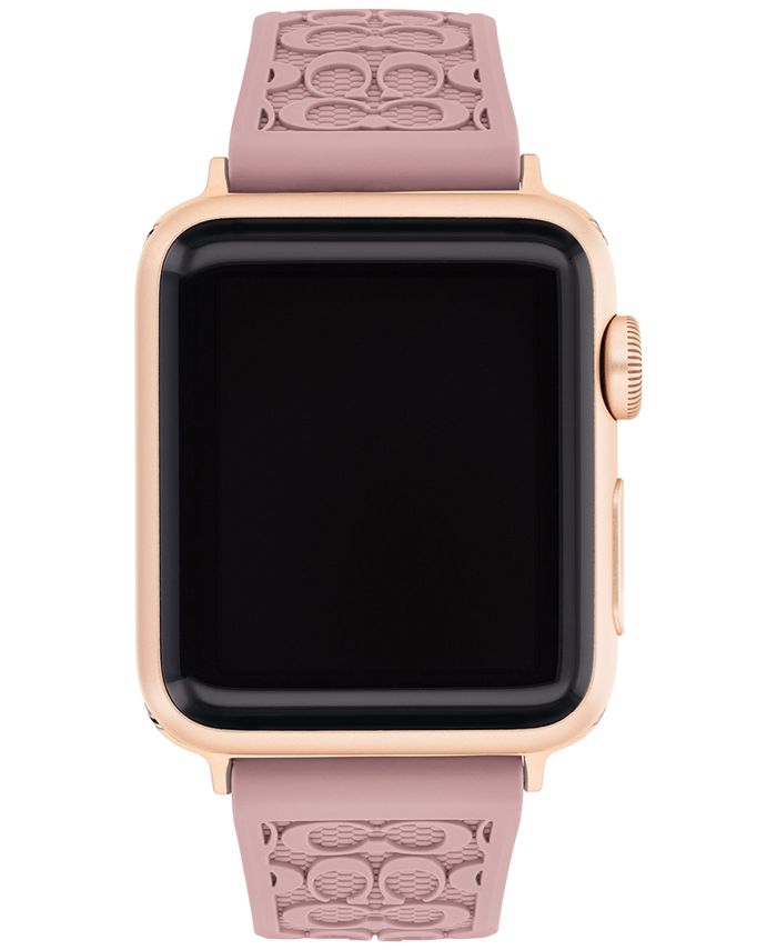 COACH Pink Rubber Apple® Watch Strap 38/40/41mm & Reviews - All Fashion  Jewelry - Jewelry & Watches - Macy's