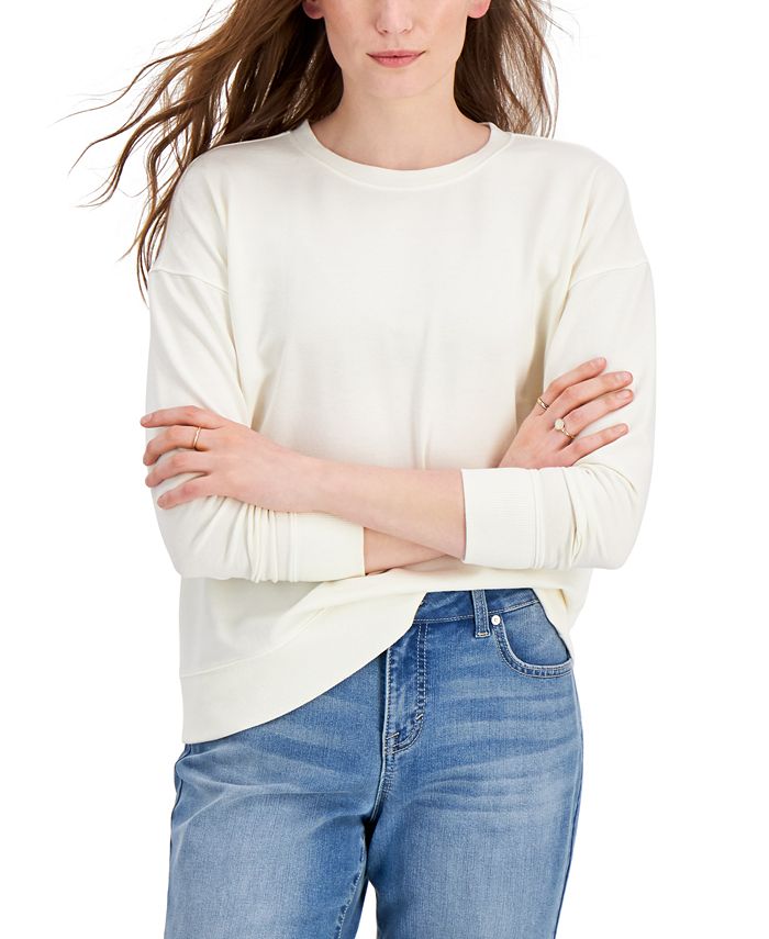 Style & Co Crewneck Sweatshirt, Created for Macy's - Macy's
