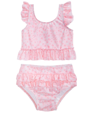 First Impressions Baby Girls 2-Pc Leopard-Print Swimsuit Created for Macy's