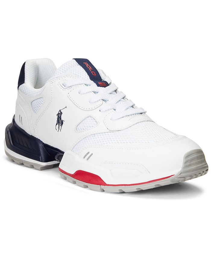 Polo Ralph Men's Leather Sneakers - Macy's