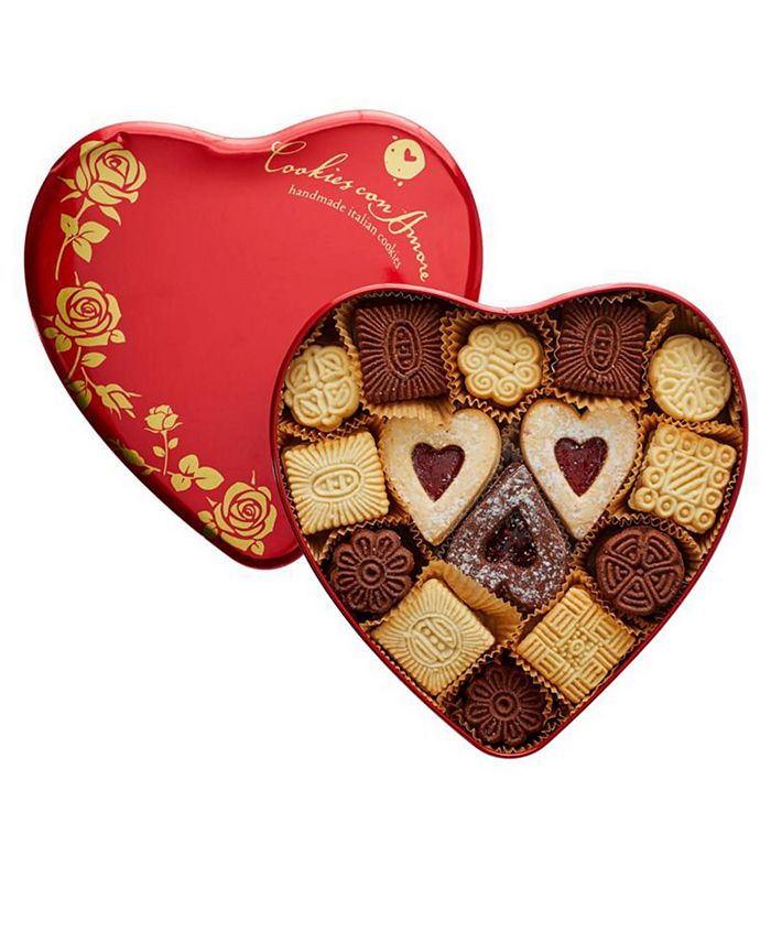 Cookies Con Amore Assorted Gourmet Italian Cookies Red Heart Tin Macy's