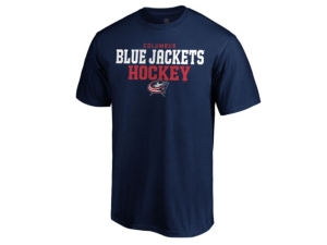 Majestic Men's Columbus Blue Jackets Double Stack T-Shirt