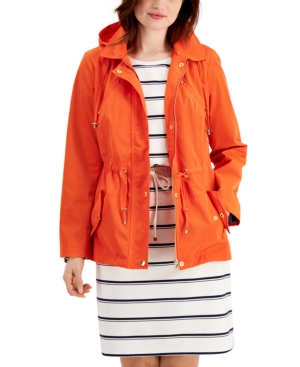 Charter Club Petite Water-Resistant Hooded Anorak Jacket Created for Macy's