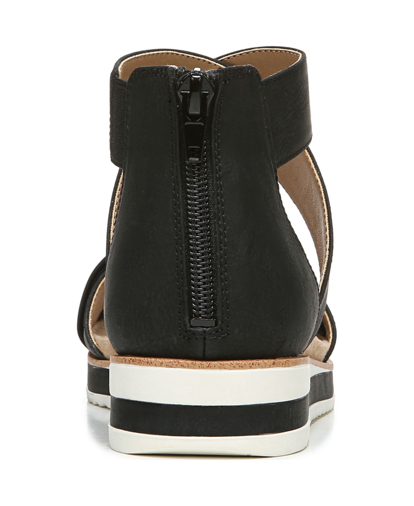 Женские сандалии LifeStride Zoom Round Open Toe Crisscross Wedge, цвет: Чёрный — фото 3