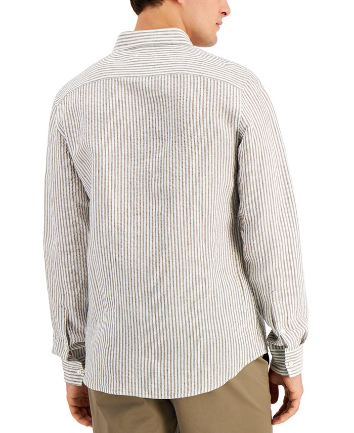Michael Kors Men's SlimFit Seersucker Long Sleeve Shirt & Reviews