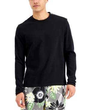 Inc Men's Ottoman Ribbed Zipper T-Shirt Created for Macy's
