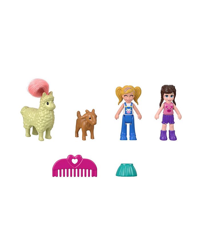 polly pocket on the farm piggy compact
