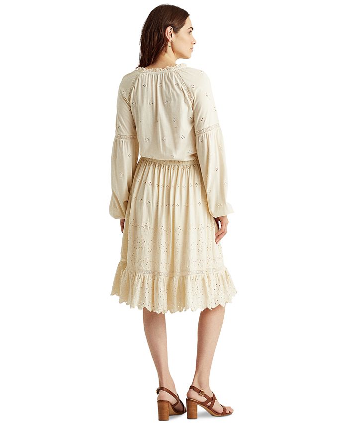 Lauren ralph lauren eyelet dress Outlet