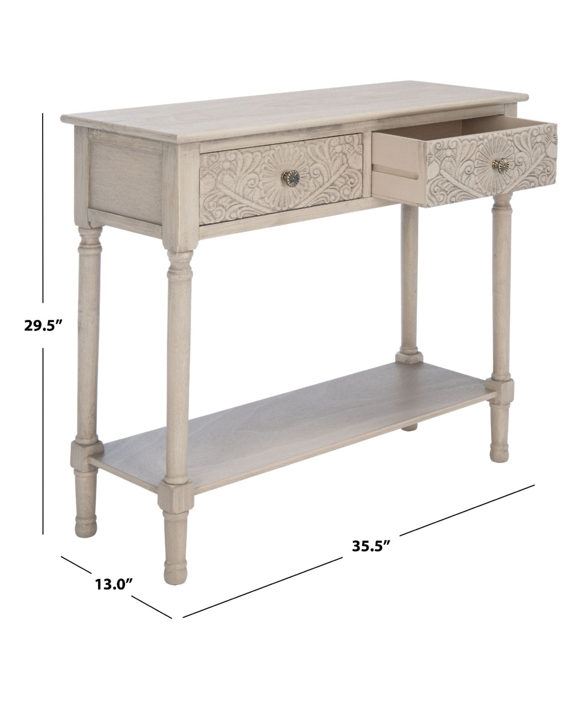 Safavieh Haines 2-drawer Console Table In Beige
