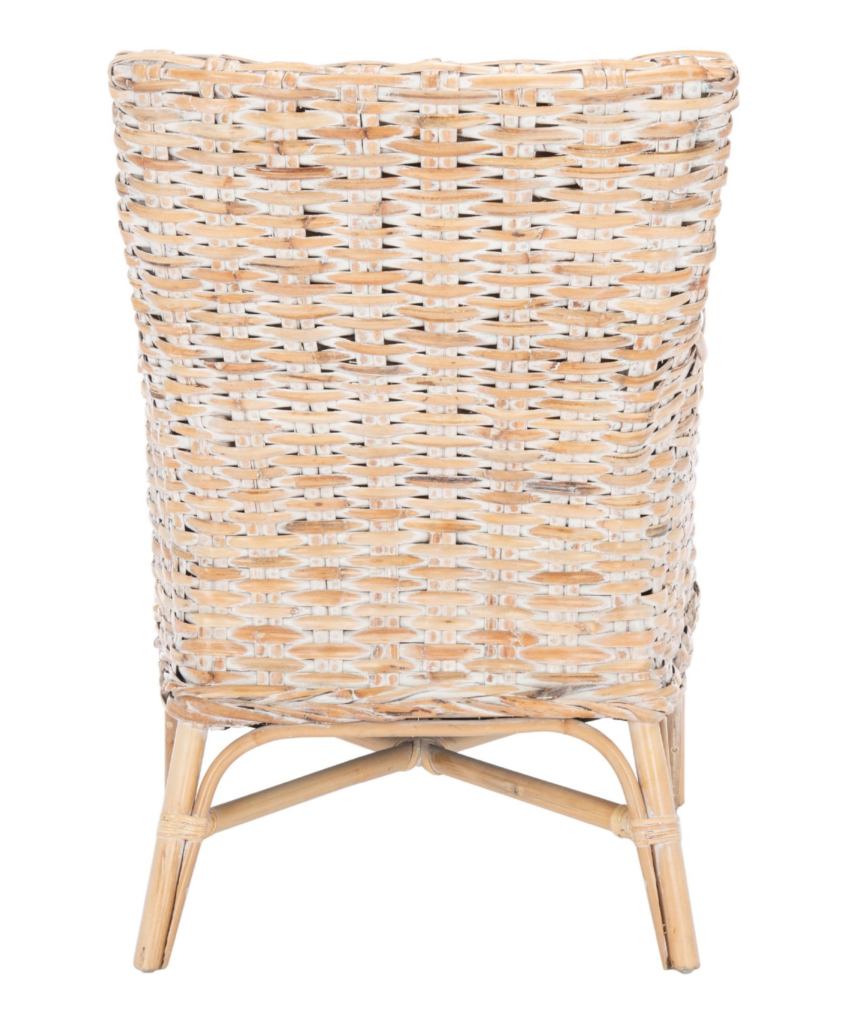 Safavieh Cristen Rattan Accent Chair With Cushion In White