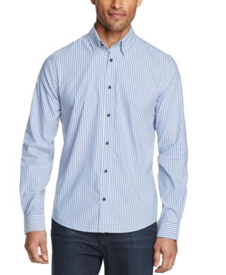 Tommy Hilfiger - Men's Slim-Fit Striped Dress Shirt