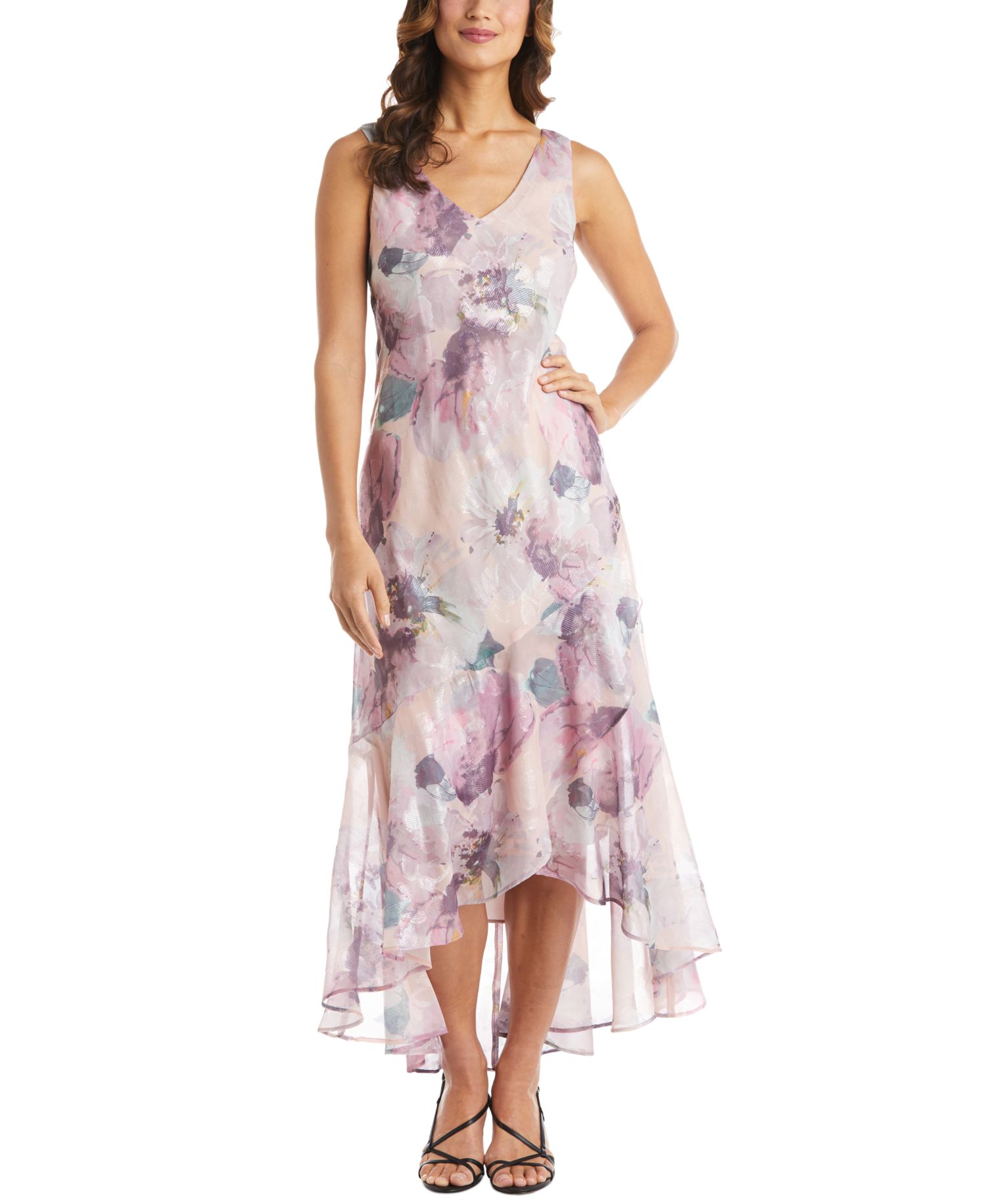 2-Pc. Floral-Print Jacket & Gown Set