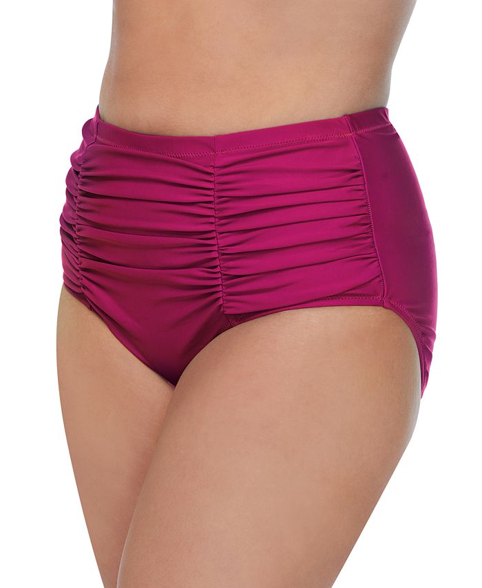 Raisins Curve Trendy Plus Size Solids Costa Swim Bottoms Macy's