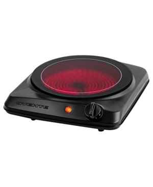 Ovente 1000w Single Hot Plate Electric Countertop Infrared Stove In Black