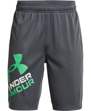 Under Armour Kids' Ua Prototype 2.0 Performance Athletic Shorts (big Boy) In Pitch Gray