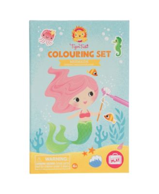 Tiger Tribe Mermaids Coloring Set with Markers and Stickers