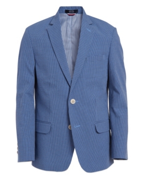 Big Boys Micro Seersucker Gingham Jacket