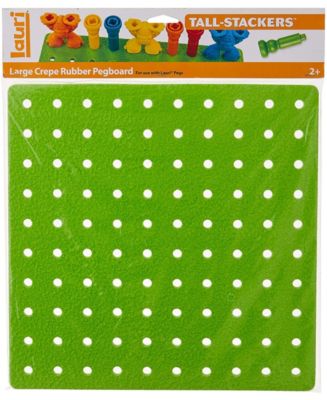 Lauri Tall-Stackers - Large Crepe Rubber Pegboard Early Learning Toy 11 ...