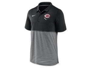 Nike Men's Cincinnati Reds Icon Stripe Polo